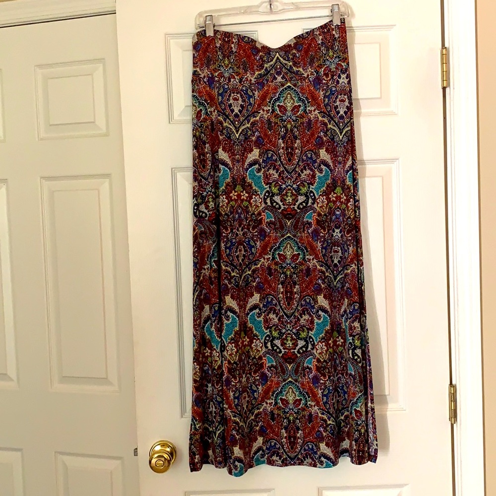 Veronica M maxi with side slits. Worn once. Medium